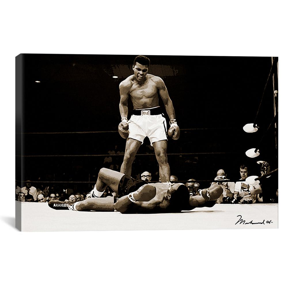 Sonny Liston Cassius Clay Movie Ad 10/" X 7/" Reproduction Metal Sign I178
