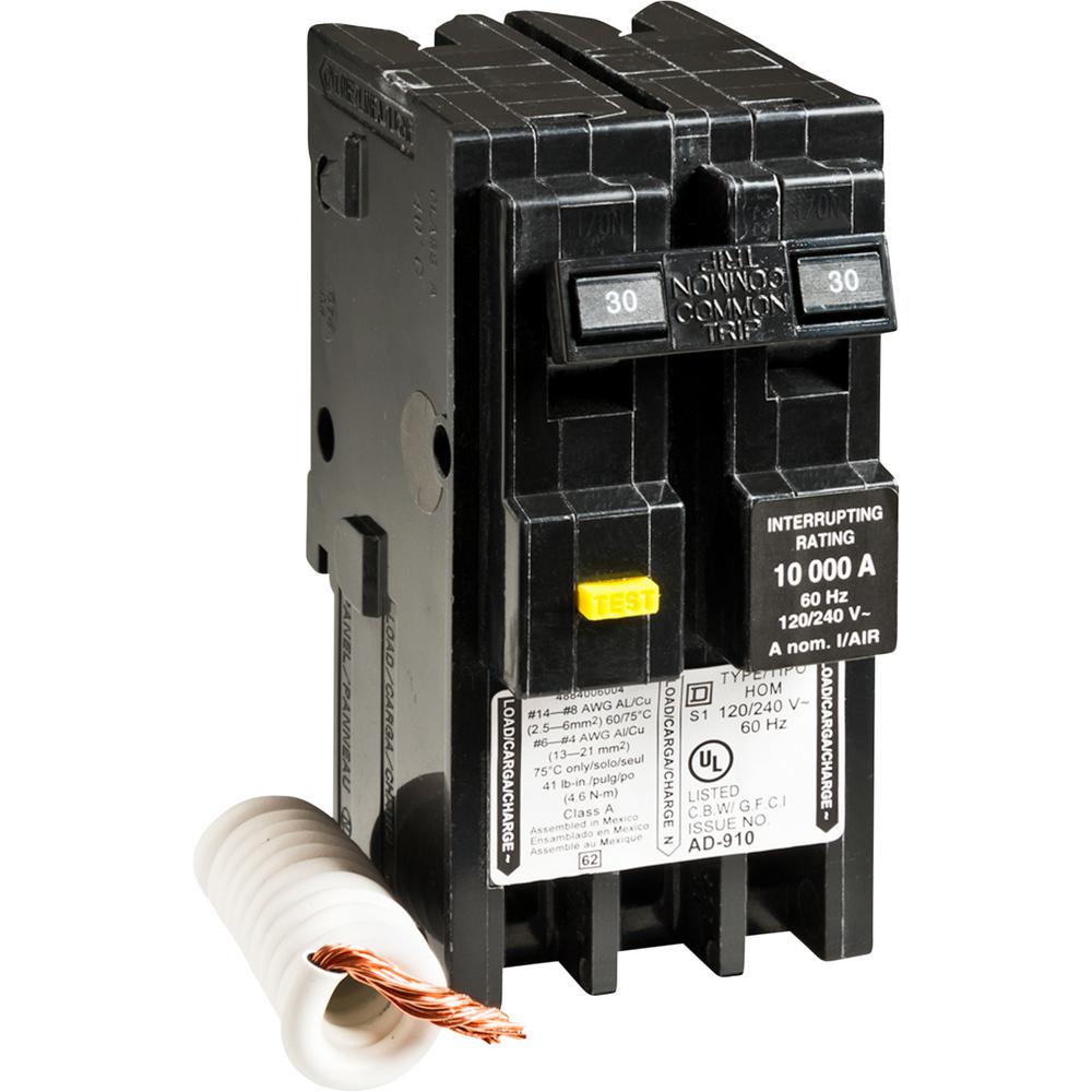 Homeline Square D 30 Circuit Breakers Power Distribution The