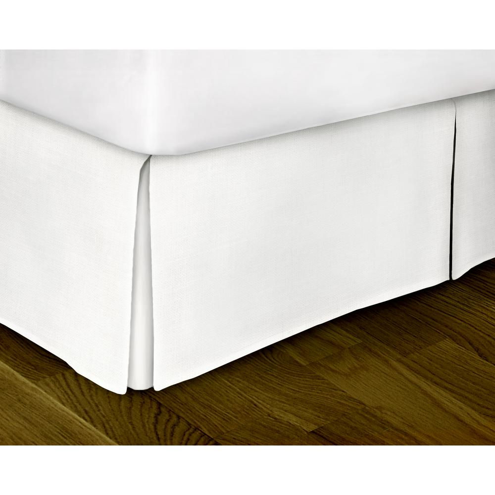 Rizzy Home White Solid Pattern Twin Bed Skirt-SKTBT1081WH003976 - The ...