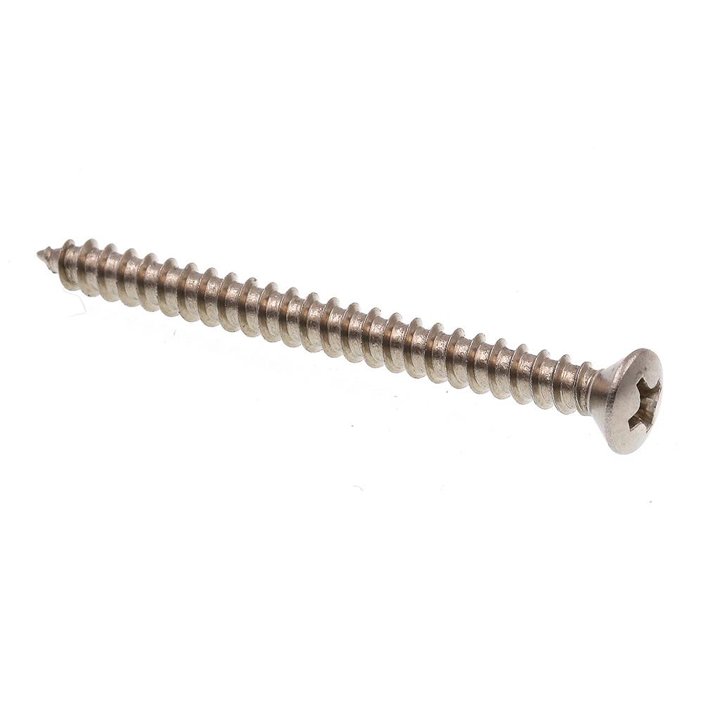 #6 x 1/" Self Tapping Sheet Metal Screws Oval Head Stainless Steel Qty 250