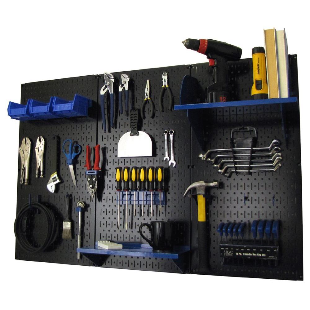 Wall Control 32 In X 48 In Metal Pegboard Standard Tool Storage Kit