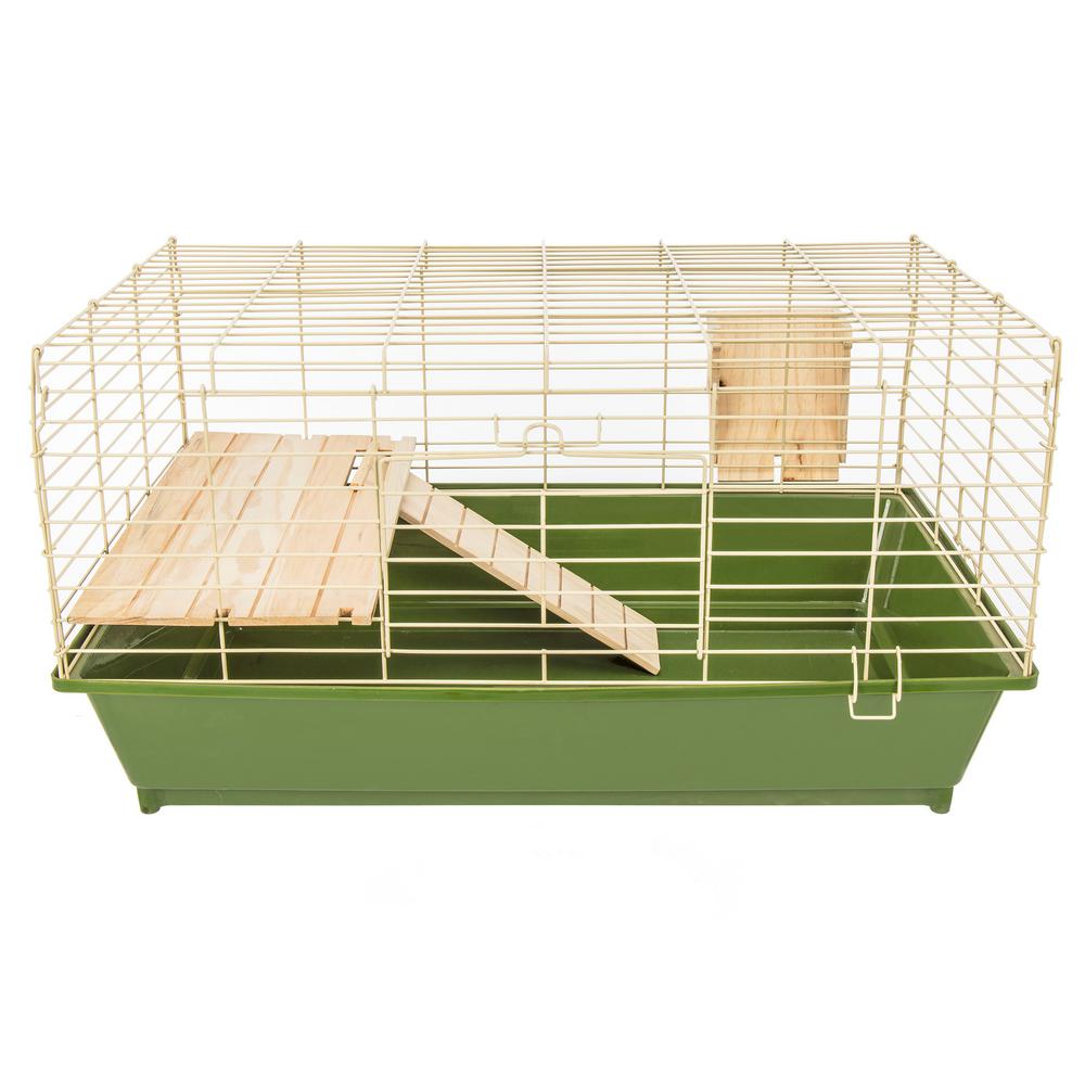 Ware Natural S Guinea Pig Cage With Wooden Shelf Ramp And Hay