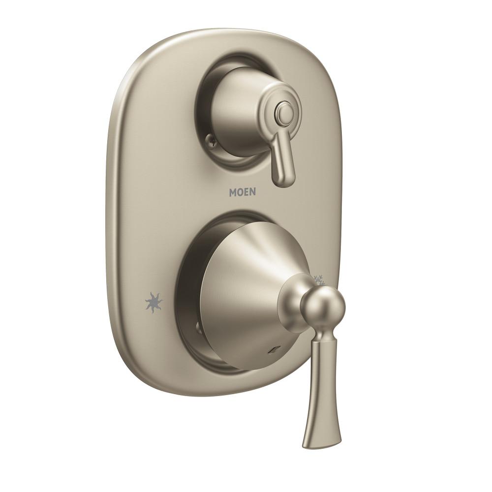 MOEN Wynford 2Handle Moentrol Transfer Valve Trim Kit in Brushed Nickel (Valve Not Included