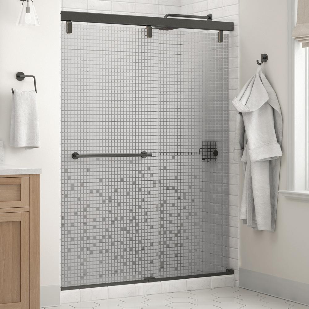 Delta Silverton 60 in. x 711/2 in. SemiFrameless Mod Sliding Shower