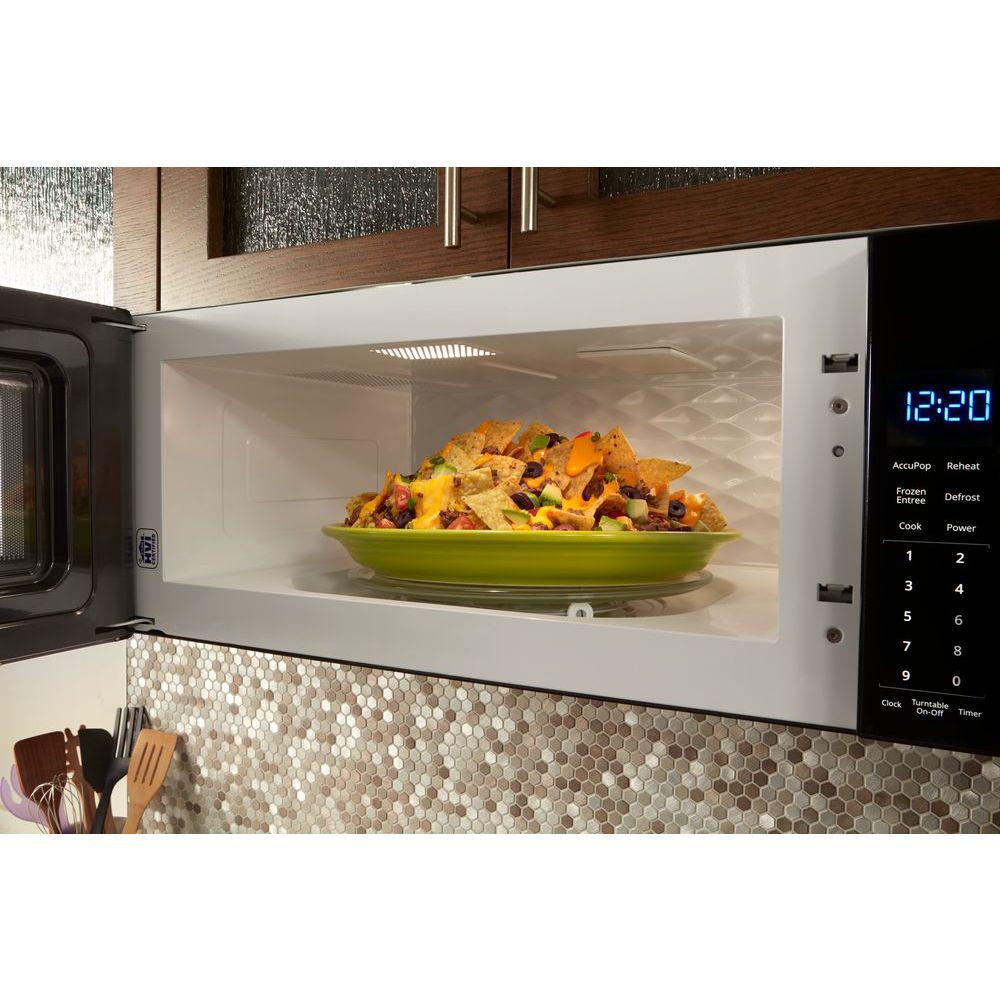 Maytag Mmv4205baq 2 0 Cu Ft Over The Range Microwave With 1 150 Cooking Watts 10 Program Levels Interior Cooking Shelf 220 Cfm Ventilation And Electronic Touch Controls Bisque