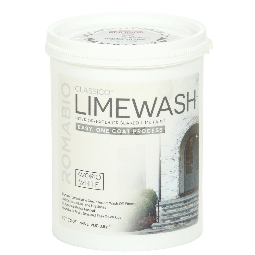 Avorio Interior Exterior Paint White Limewash Self Priming Avorio Interior Exterior Paint White Limewash Self Priming