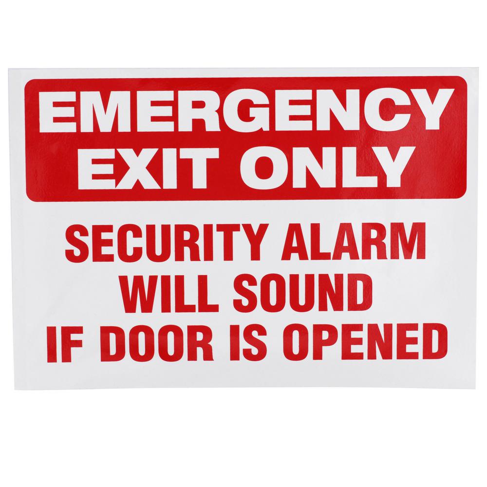 Everbilt 10 In X 7 In Emergency Exit Sign The Home Depot