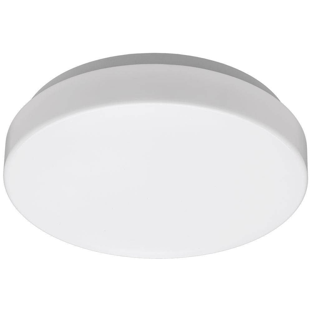 Commercial Electric 7 in. Low Profile Round LED Flush Mount Ceiling Light Fixture Modern Smooth Cover 810 Lumens 4000K Bright White
