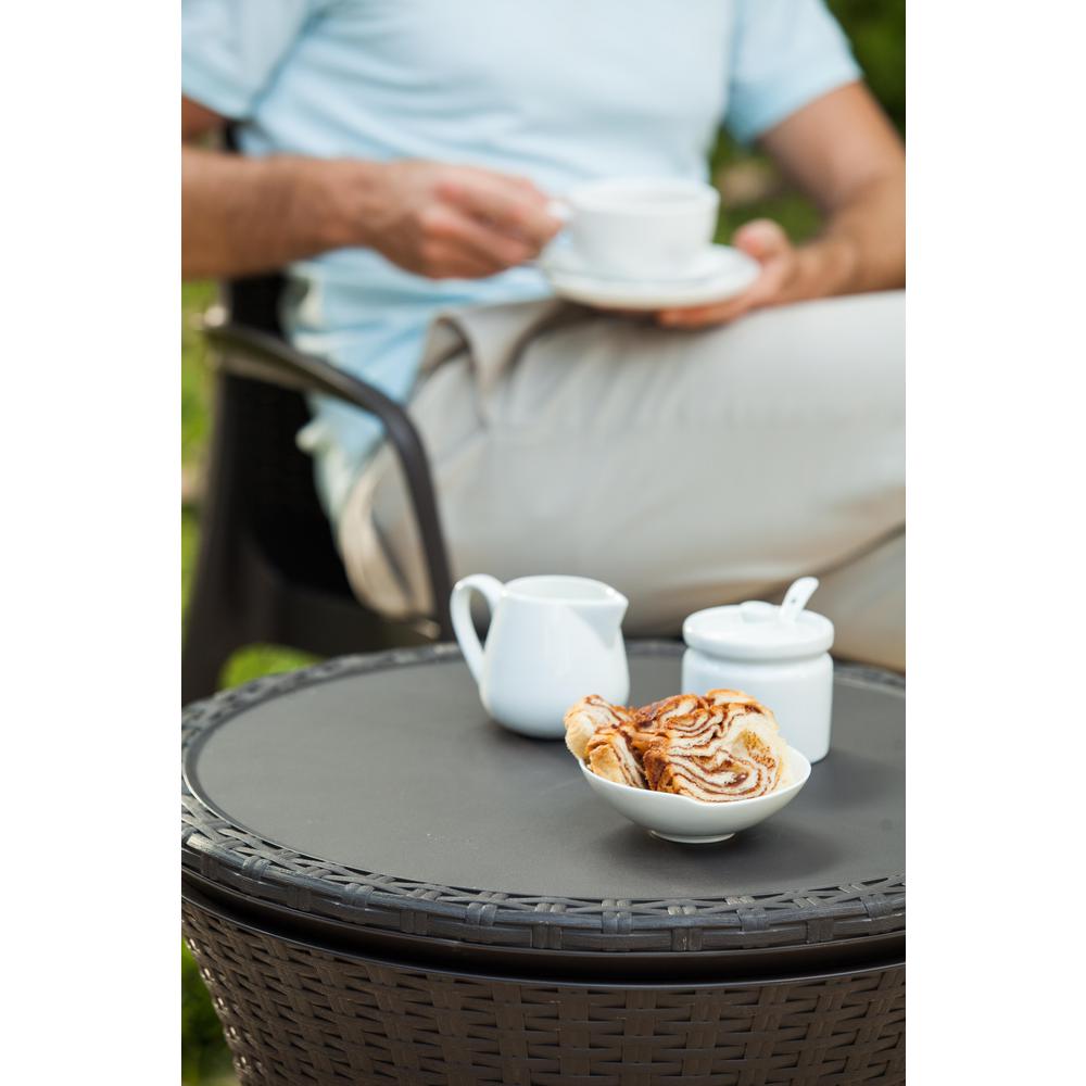 Keter Cool Bar 7 5 Gal Resin Rattan Drink Cooler Patio Table 218305 The Home Depot - Keter Outdoor Patio Table With 7 5 Gallon Beer Cooler Grey Keter Cool Bar 7 5 Gal Resin Rattan Drink Cooler Patio Table 218305 The Home Depot - Keter Outdoor Patio Table With 7 5 Gallon Beer Cooler Grey