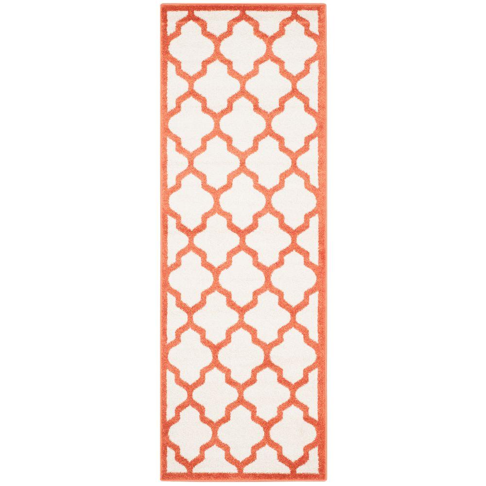 Safavieh Amherst Beige Orange 2 Ft X 7 Indoor Outdoor Runner Safavieh Amherst Beige Orange 2 Ft X 7 Indoor Outdoor Runner