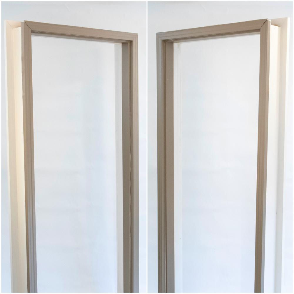 2.5 in. x 2.25 in. x 85 in. Aluminum Metal Brickmold and Jamb Door Trim