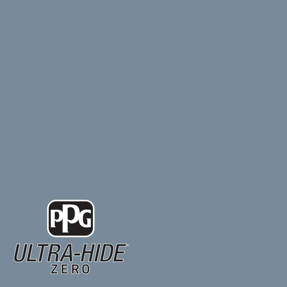 PPG 1 Gal. #HDPB52U Ultra-Hide Zero Stormy Sky Blue Flat Interior Paint ...