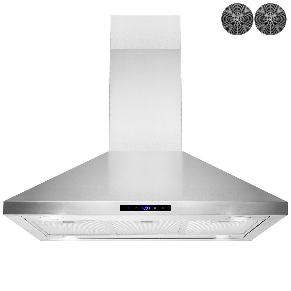 Golden Vantage 30 in. Wall Mount Range Hood in Stainless Steel with