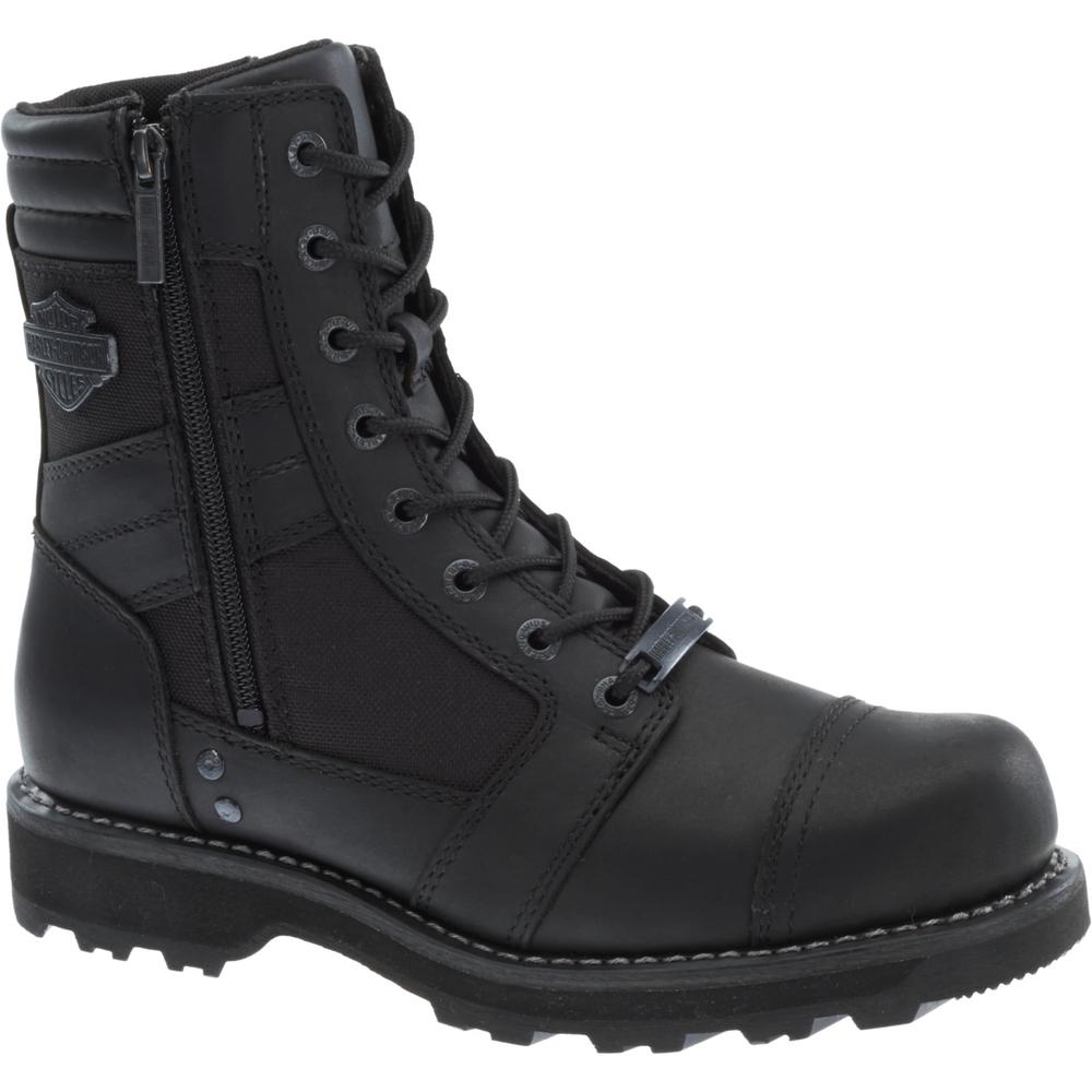 black composite toe boots