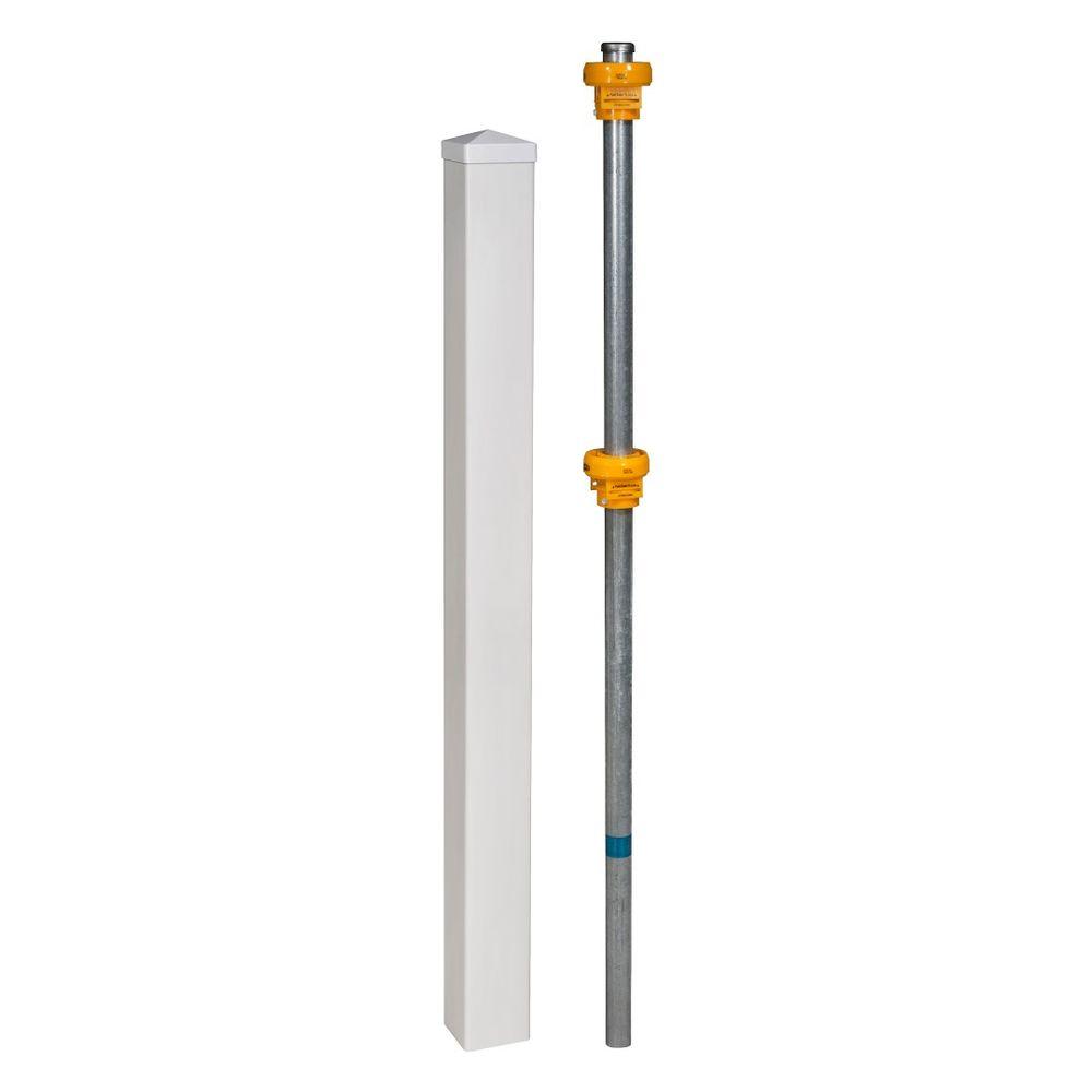 Wambam Fence No Dig Permanent 4 In X Ft White Vinyl Wambam Fence No Dig Permanent 4 In X Ft White Vinyl