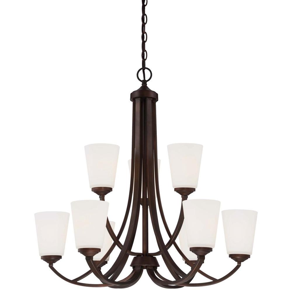 Minka Lavery Overland Park 9Light Vintage Bronze Chandelier4969284