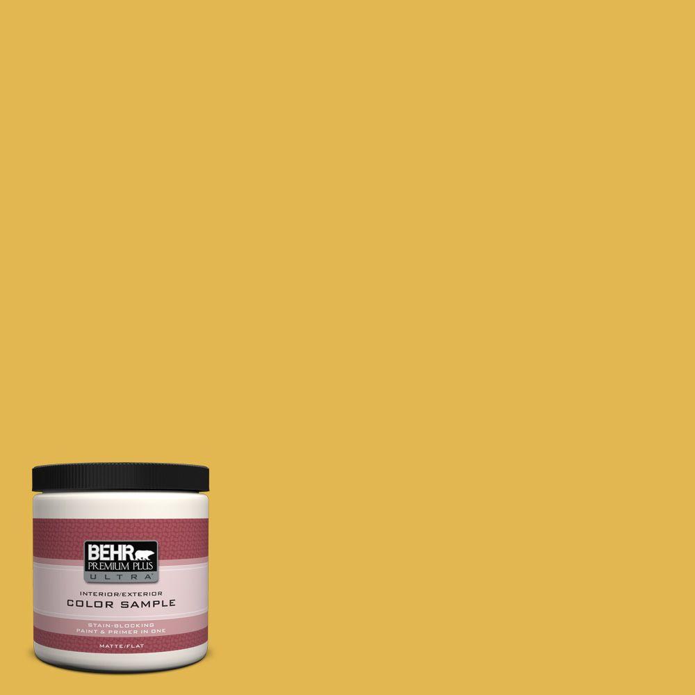 BEHR Premium Plus Ultra 8 oz. #360D-6 Yellow Gold Interior/Exterior