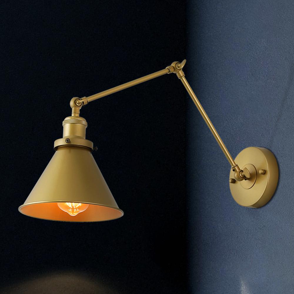 adjustable wall lamp with swing arm