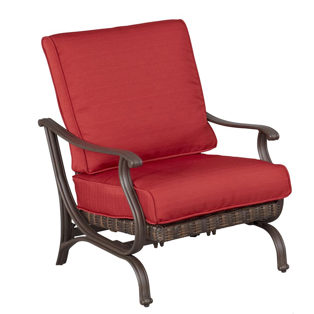 Hampton Bay Pembrey Patio Lounge Chair with Chili Cushions (Pack of 2) was $299.0 now $199.0 (33.0% off)