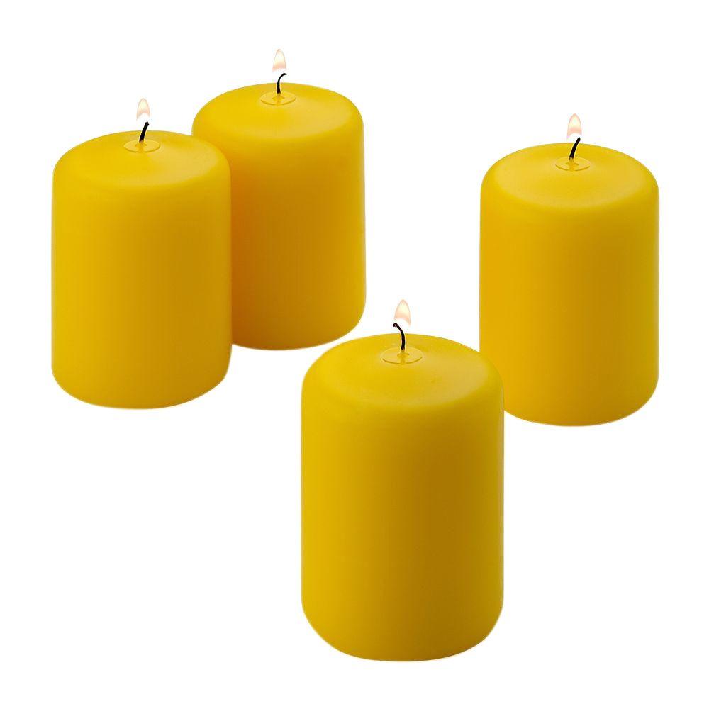 yellow light in the dark citronella candles torches litd yct pillar 3x3 64_1000