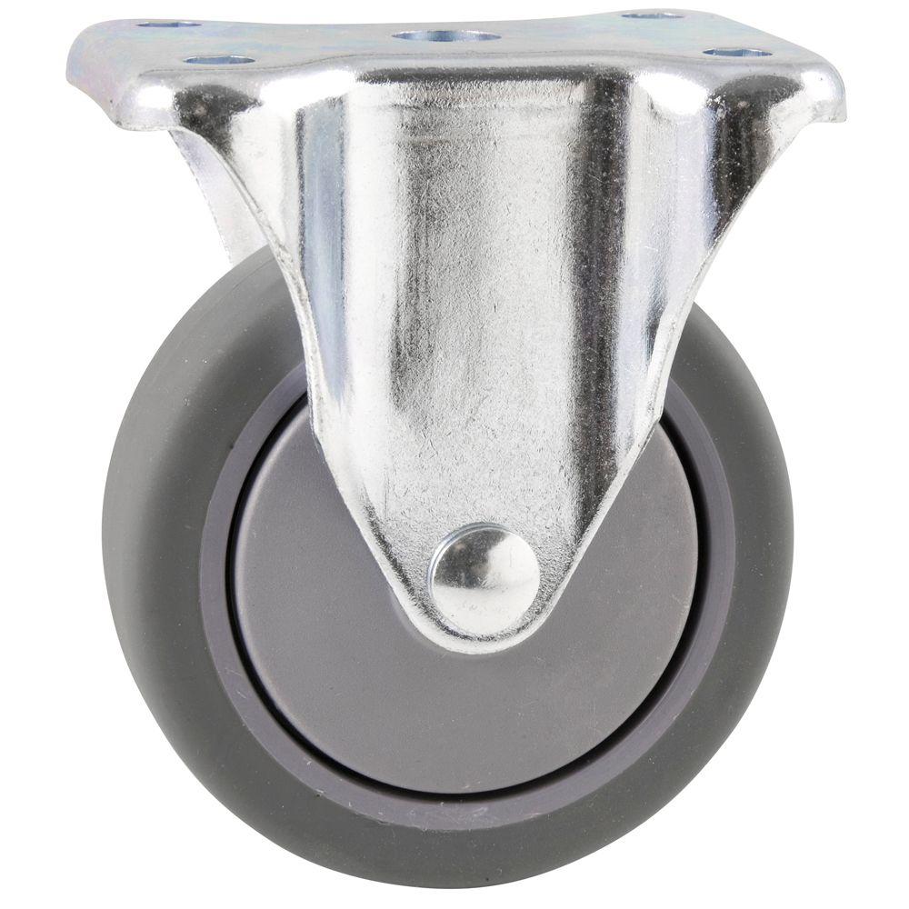 Everbilt 4 in. Rigid NonMarking Rubber Caster4040045EB The Home Depot