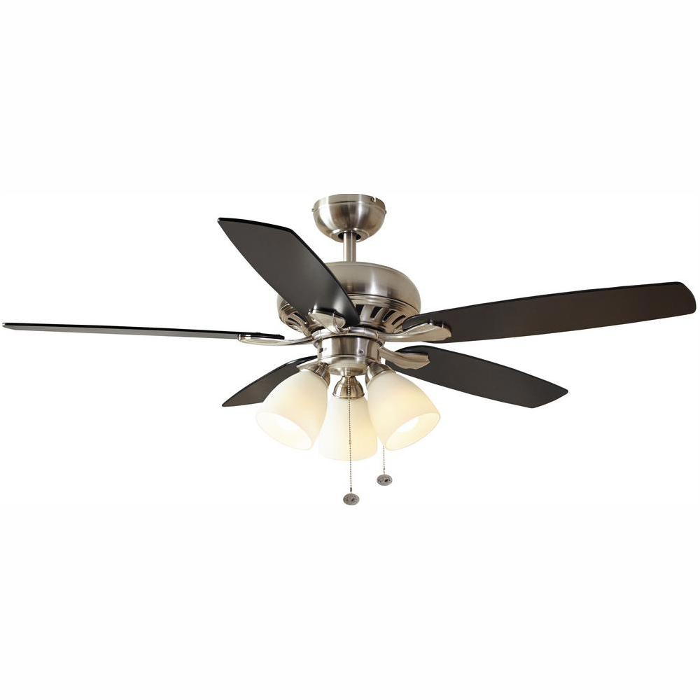 Led Brushed Nickel Ceiling Fan With Light Kit 91850 Hampton Bay Rockport 52 In Ceiling Fans Home Garden Worldenergy Ae