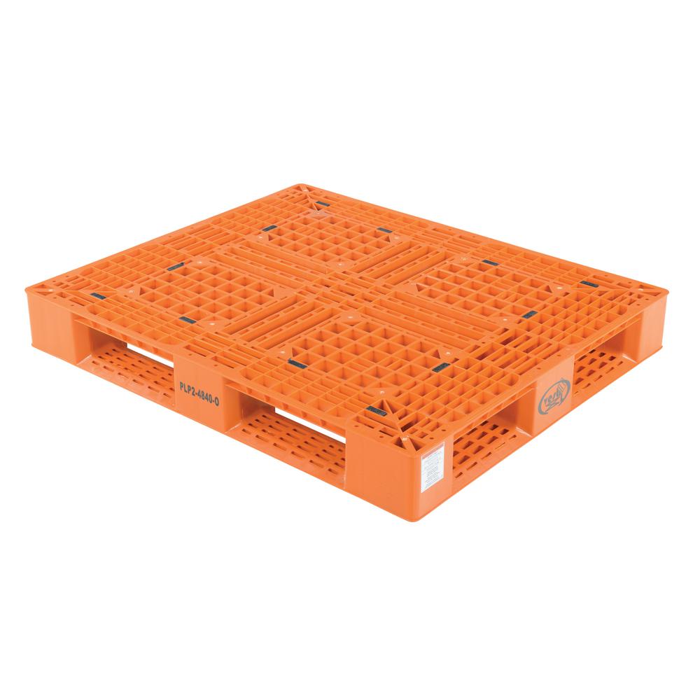 Vestil 48 in. x 40 in. x 6 in. Orange Plastic Pallet/SkidPLP24840