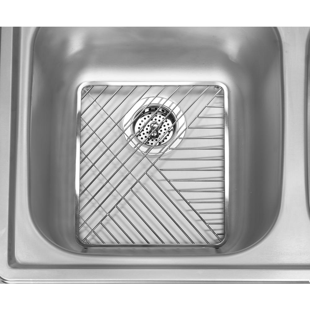 Spectrum Wright Small Chrome Kitchen Sink Mat A92370 The Home Depot