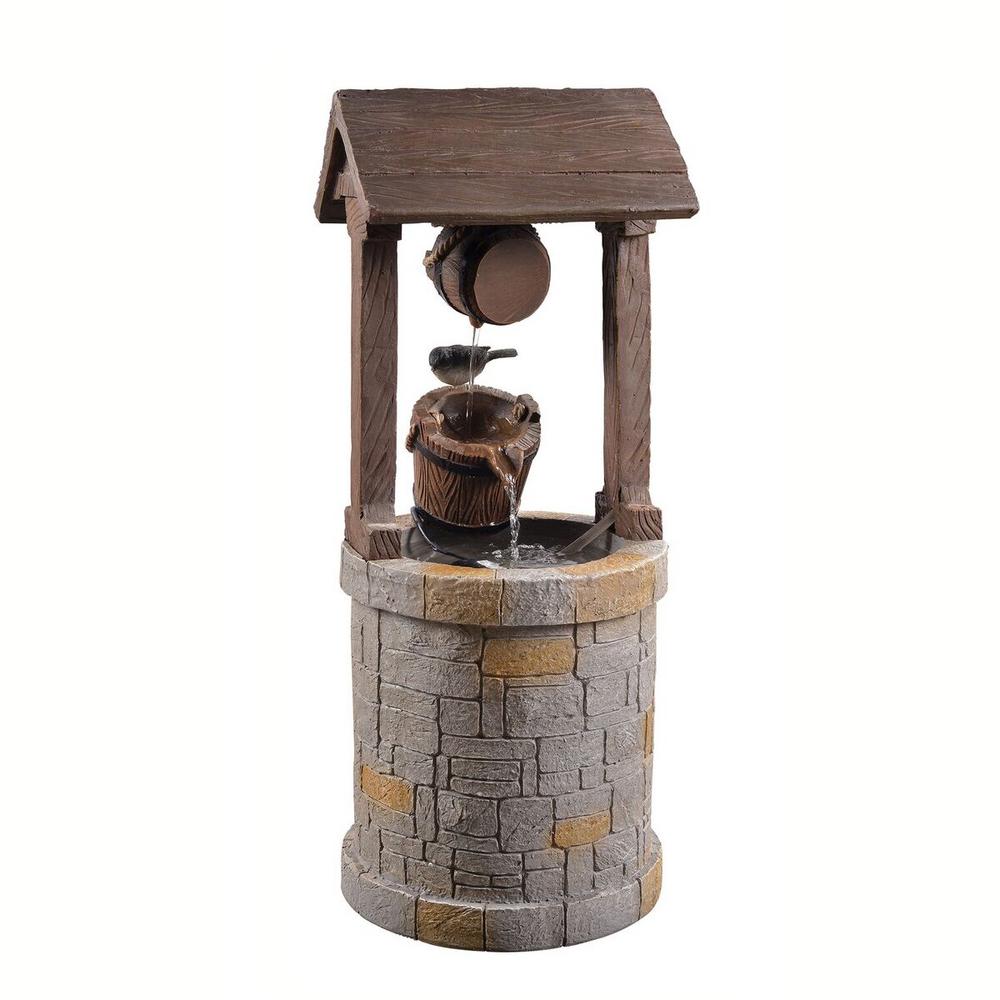Wood Freestanding Fountains Fountains The Home Depot