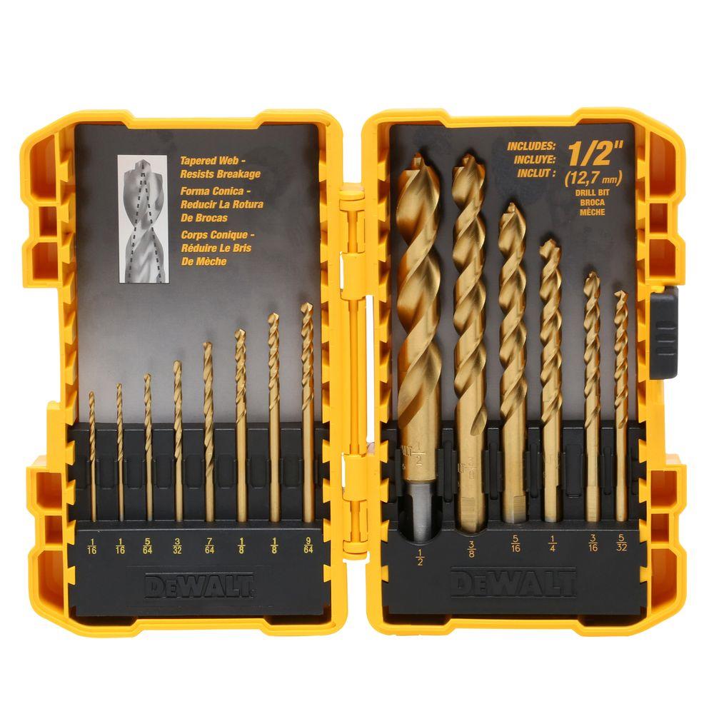 dewalt drill bit set 3 times loger lasting