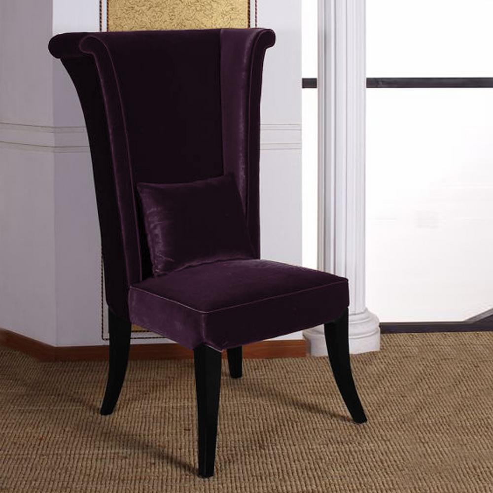 Purple Side Chair Dining Chairs Kitchen Dining Room
