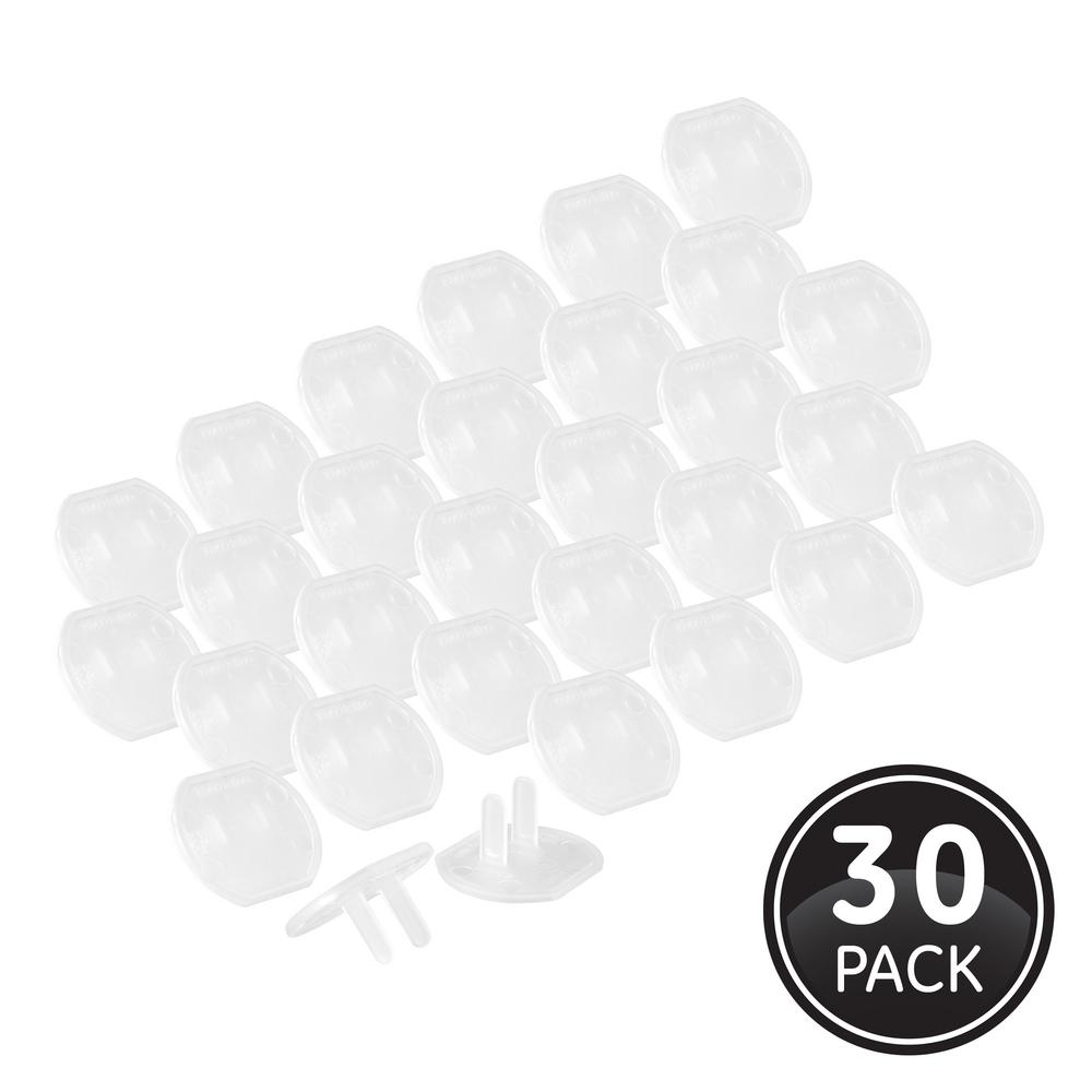 GE Plastic Outlet Safety Covers, Clear (30Pack)51175 The Home Depot
