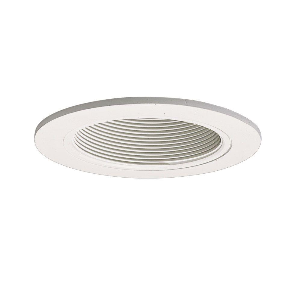 Halo 993 Series 4 In White Recessed Ceiling Light Fixture Trim With Baffle