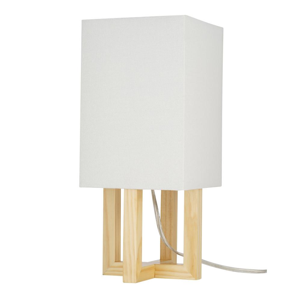 Cresswell 15 In Light Wood And Brushed Nickel Farmhouse Table Lamp Cresswell 15 In Light Wood And Brushed Nickel Farmhouse Table Lamp