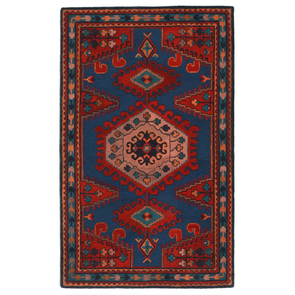 Rugsmith Yuma Blue 4 ft. x 6 ft. Transitional Area Rug ROA ...