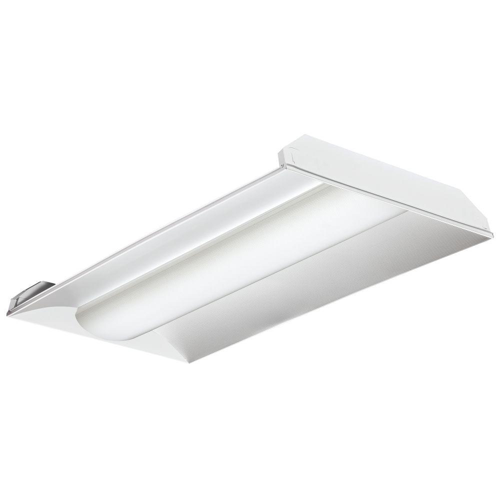 Lithonia Lighting 2 ft. x 4 ft. LED Volumetric Architectural Troffer ...