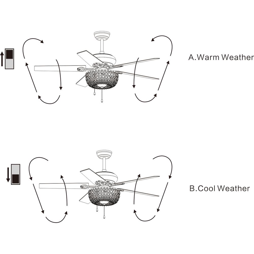 Warehouse Of Tiffany Angel 43 In Indoor Bronze 5 Blade Crystal