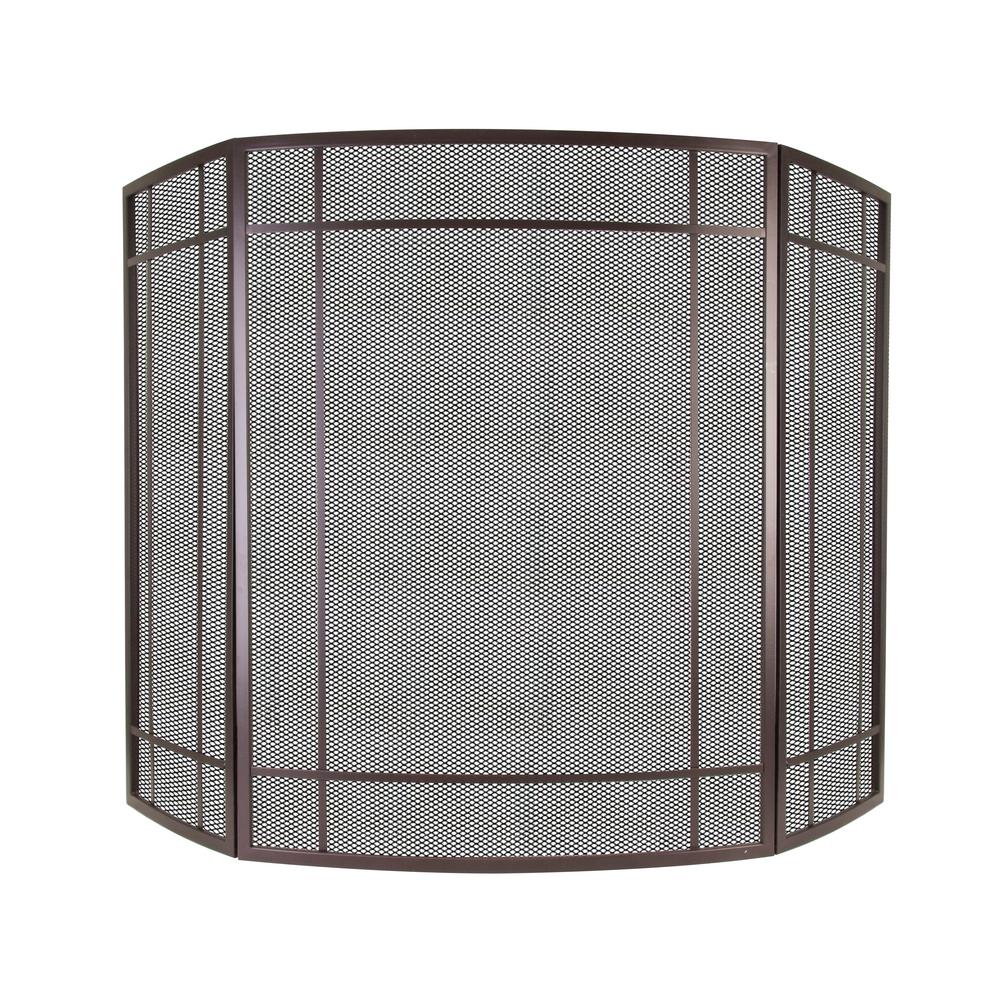 Pleasant Hearth Asteria 3 Panel Fireplace Screen In Wenge Fa311s