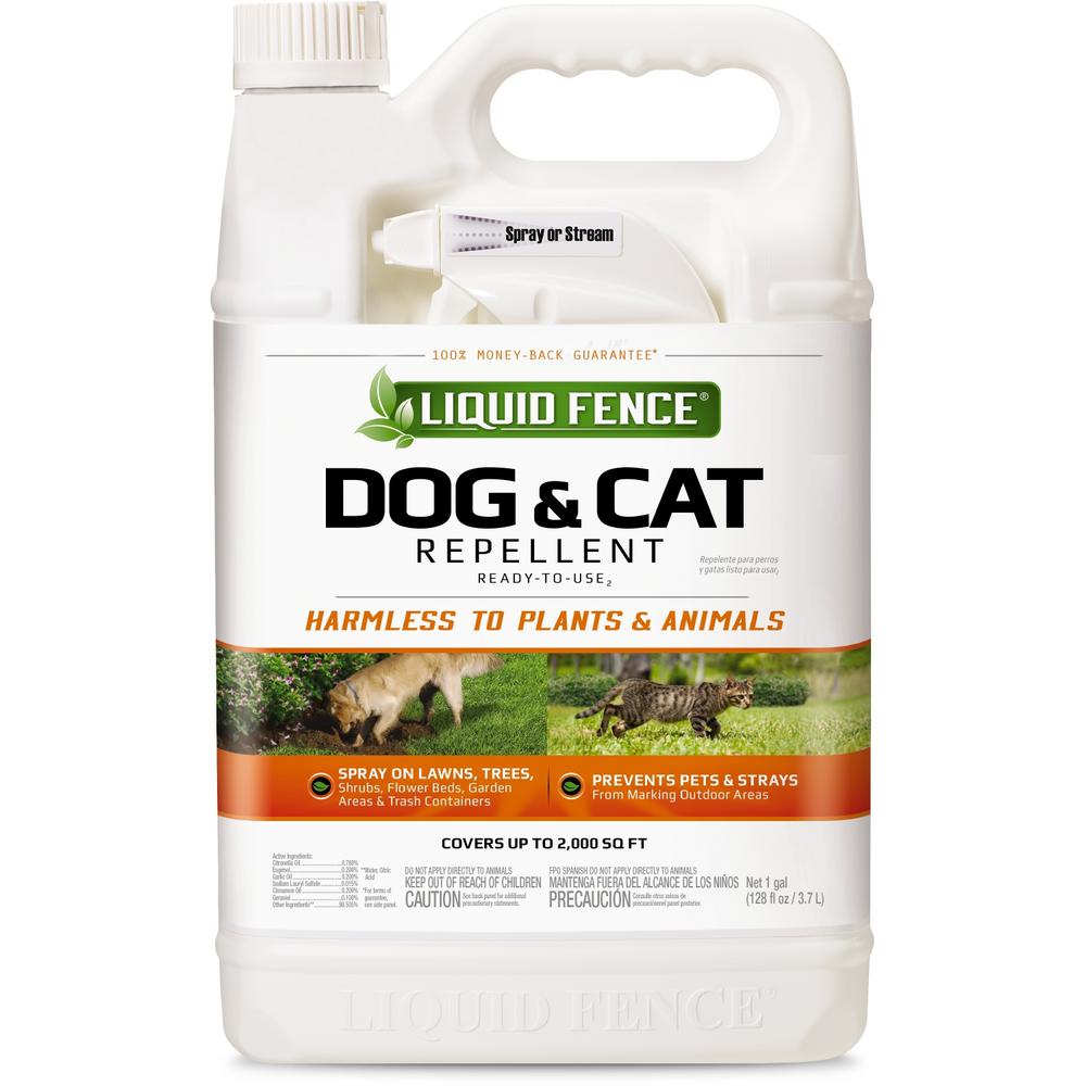 Liquid Fence 1 Gal Ready To Use Dog And Cat Repellent Sprayer Hg 70130 1 The Home Depot