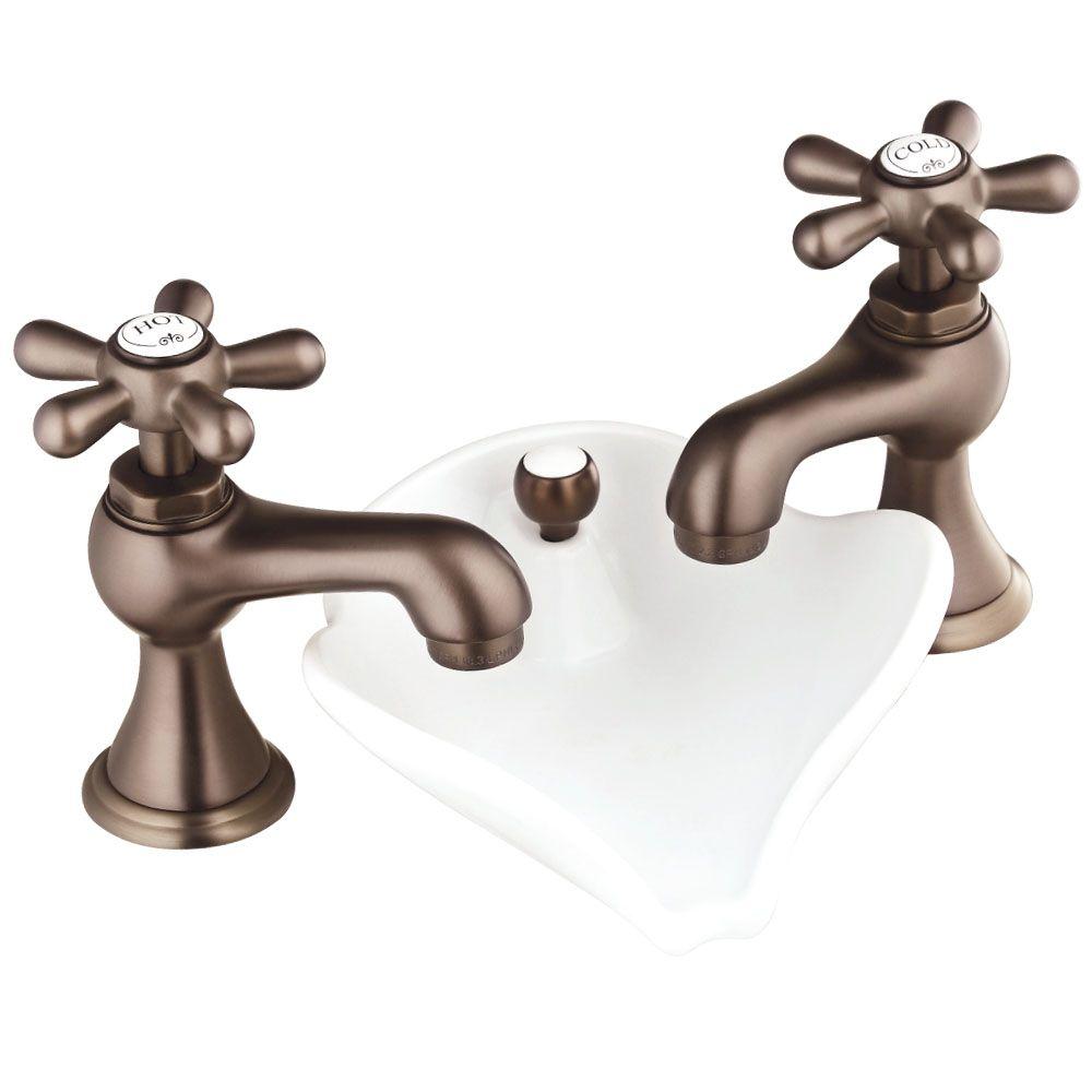 Pegasus 6100 Series 8 In Widespread 2 Handle Bathroom Faucet In