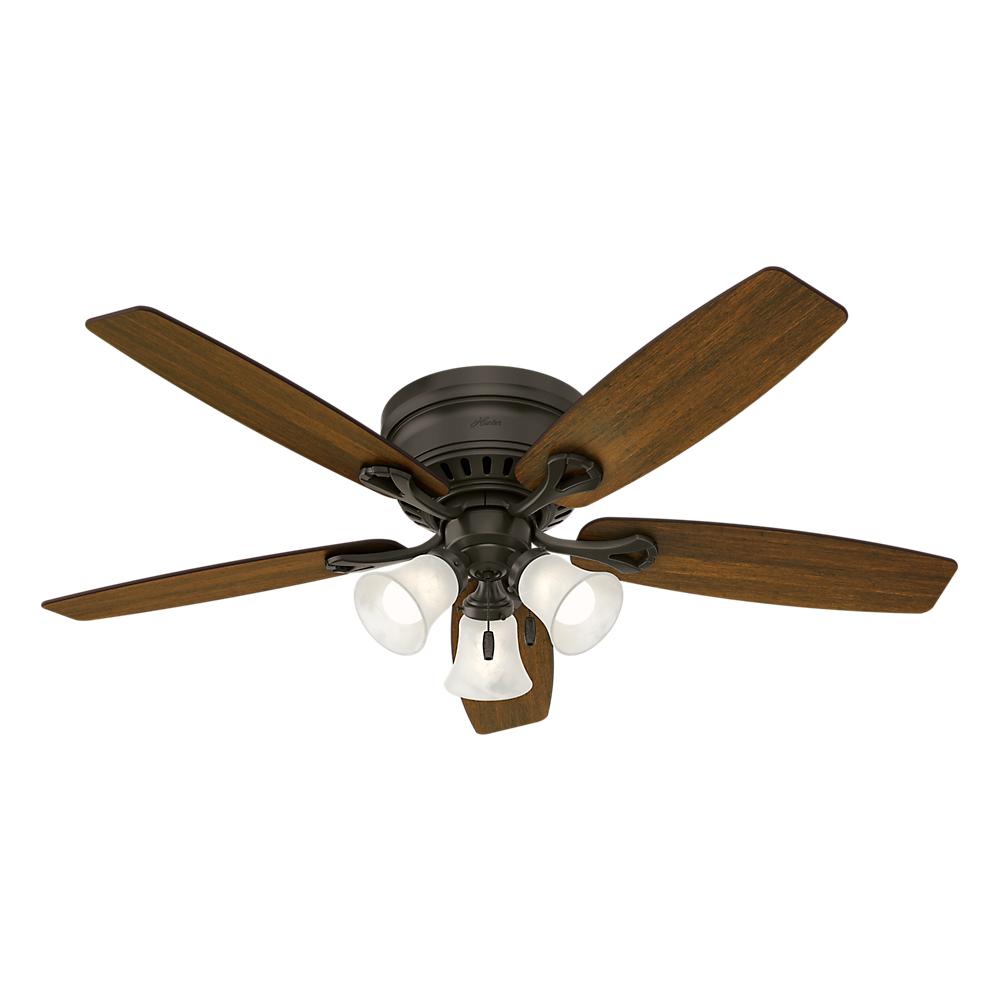 Hunter Oakhurst 52 In Led Indoor Low Profile New Bronze Ceiling