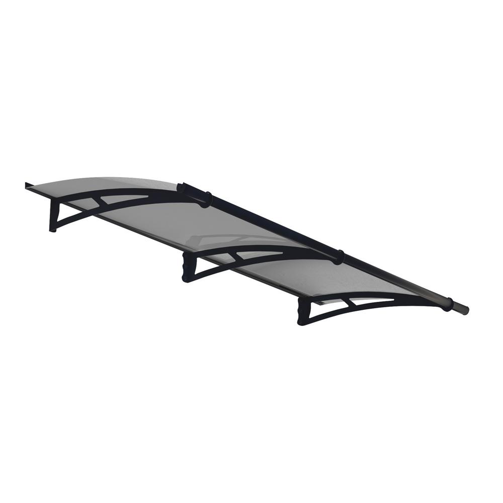 Palram Aquila 2050 6 Ft 9 In Solar Gray Door Canopy Awning