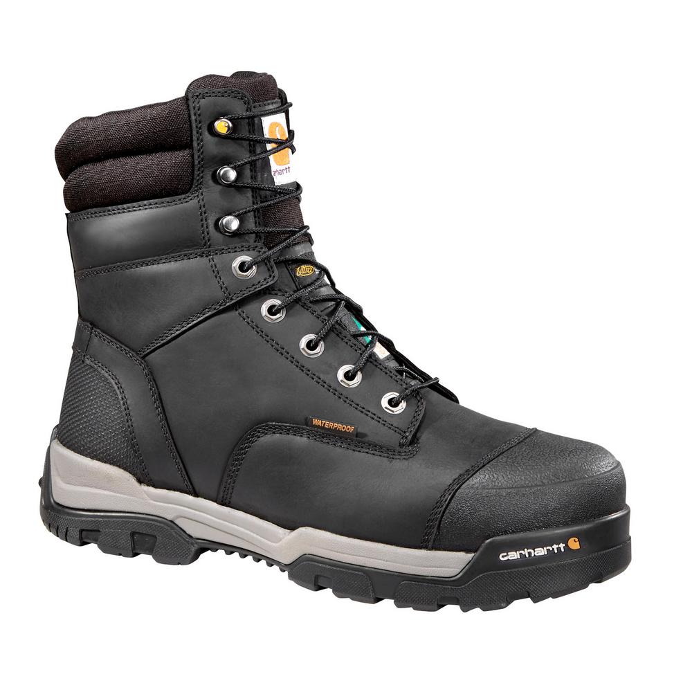 Carhartt Puncture Resistant Men's 13W Black Leather Ground Force ...