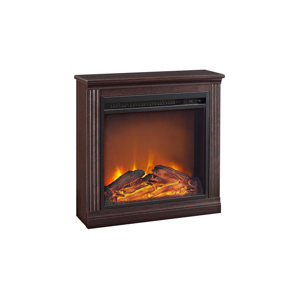 Tudor Terrace 22 81 In Simple Fireplace Cherry Hd63604 The Simple Fireplace In Cherry Hd63604 The Home Depot