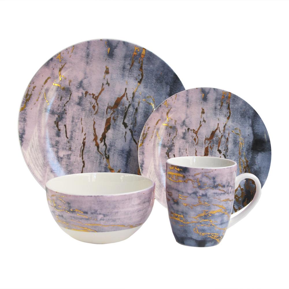 purple dinnerware