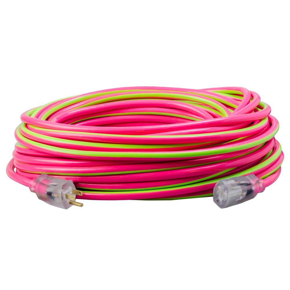 Southwire 100 ft. 12/3 SJTW HiVisbility MultiColor Outdoor HeavyDuty
