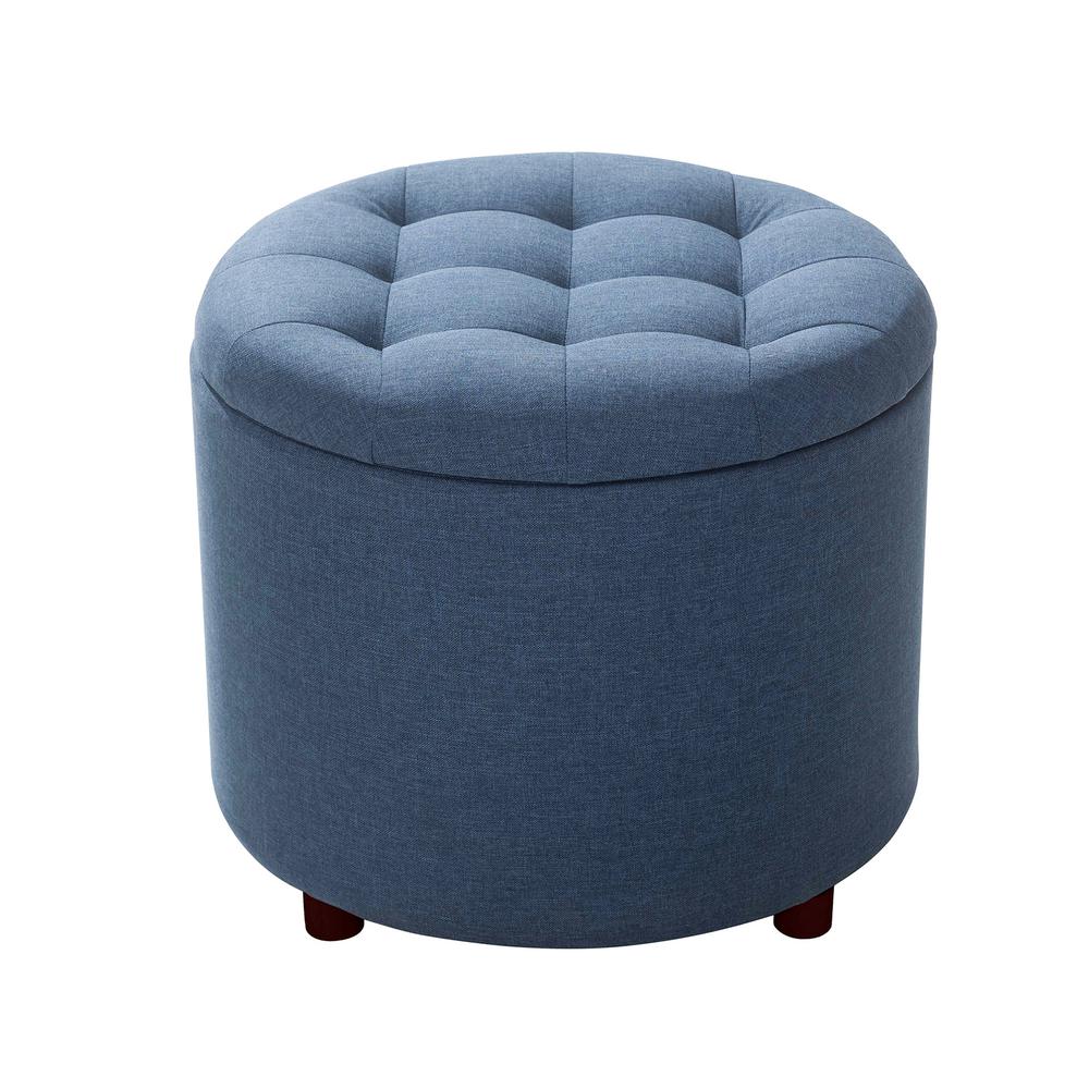 blue ottoman tray