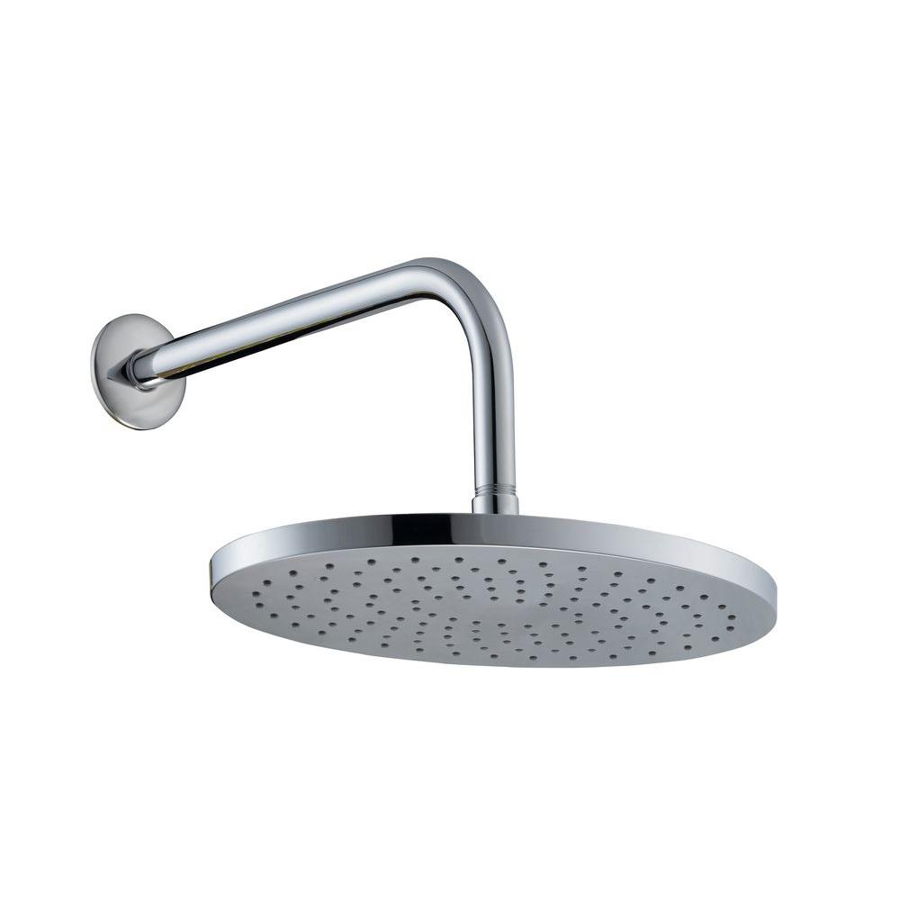 Glacier Bay 1Spray 12 in. Oval Raincan Showerhead with 12 in