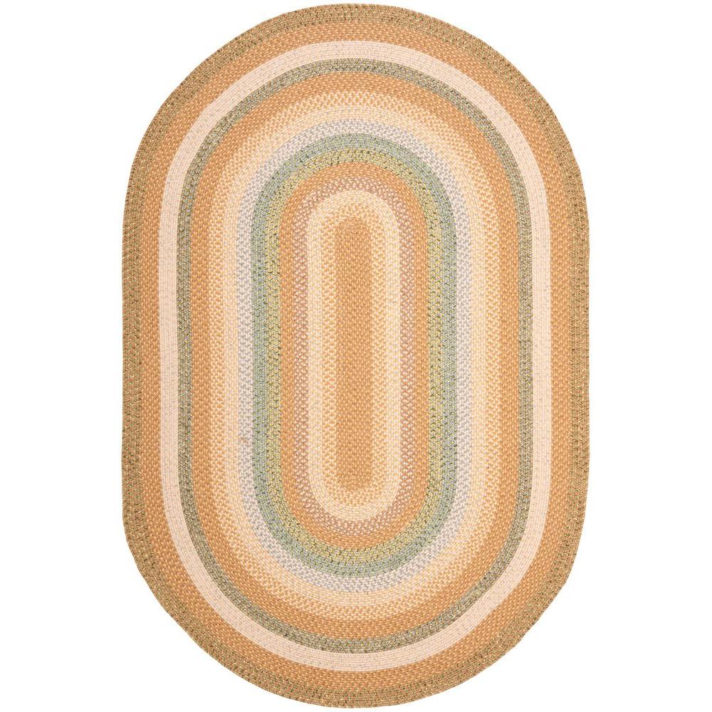 Safavieh Braided Tan Multi 5 Ft X 8 Oval Area Rug Brd314a 5ov Safavieh Braided Tan Multi 5 Ft X 8 Oval Area Rug