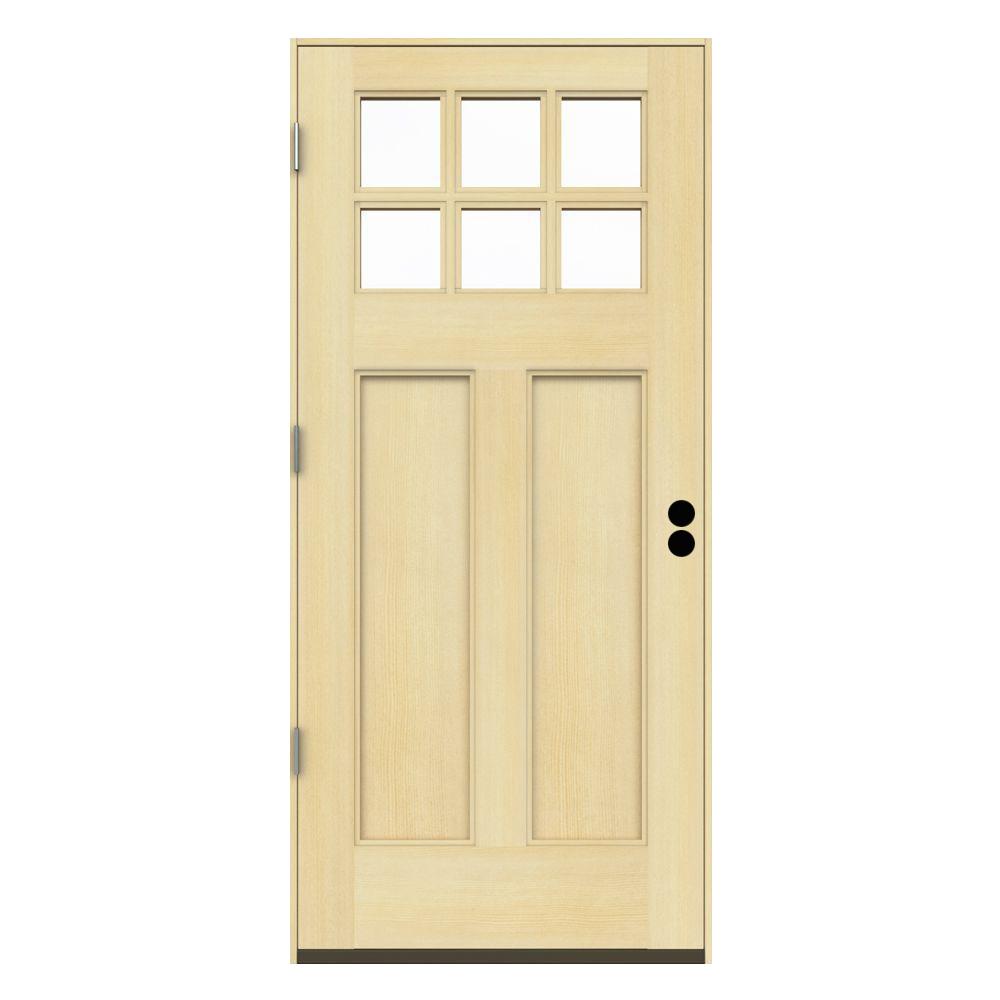 Unfinished Wood Front Doors Exterior Doors The Home Depot